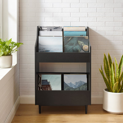 Record Storage Stand Black by Hokku Designs