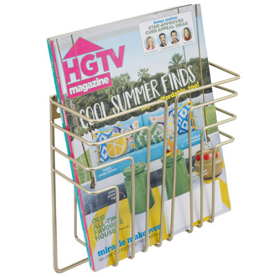 Mevlude Wall Mounted Metal Magazine Rack by Mercer41