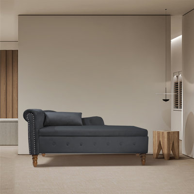 Granit Upholstered Chaise Lounge by House of Hampton