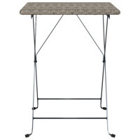 Folding Powder Coated Steel Bistro Table by Ebern Designs