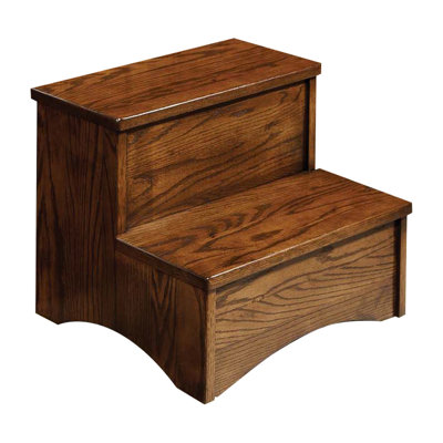 Iskender Solid Wood Accent Stool by Loon Peak