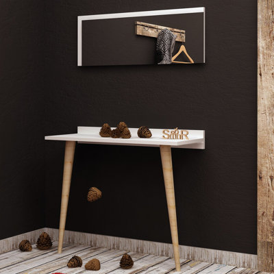 Tola Dressing Table with Mirror by East Urban Home