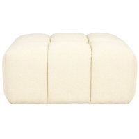 Haring Boucle Tufted Ottoman by Joss & Main