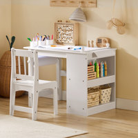 Ilarie Rectangular Preschool Kids Art And Craft Table Set by Harriet Bee