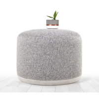 Isenia 20.1" Wide Round Pouf Ottoman by East Urban Home