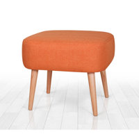 Conway 19.7" Wide Square Footstool Ottoman