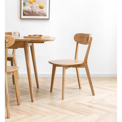 Babbette Solid Wood Side Chair Dining Chair by Corrigan Studio