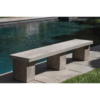 Biscayne Cast Stone Garden Bench by Campania International