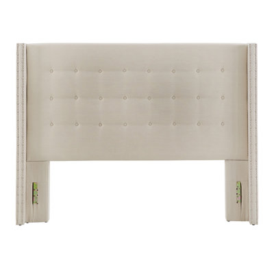 Breezewood Upholstered Wingback Headboard by Mercury Row