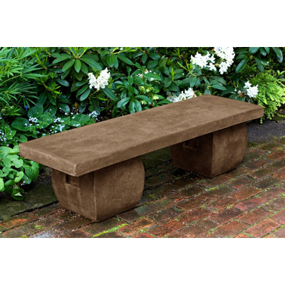 Ryokan Cast Stone Garden Bench by Campania International