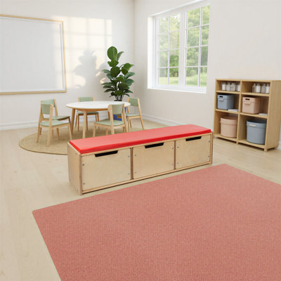 Wood Storage Bench by Wood Designs