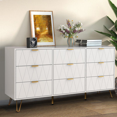 Telfair 9 Drawer 58.9" W Dresser