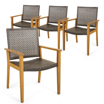 Akua Outdoor Dining Armchair by Bayou Breeze