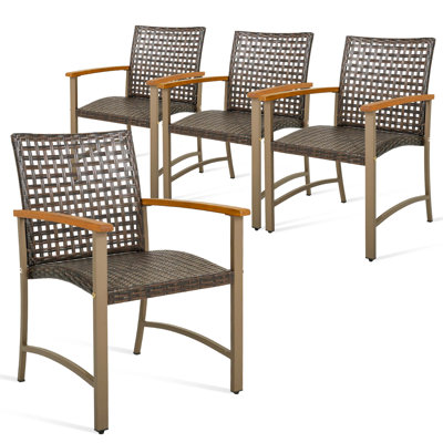 Alhassan Outdoor Dining Armchair by Bayou Breeze