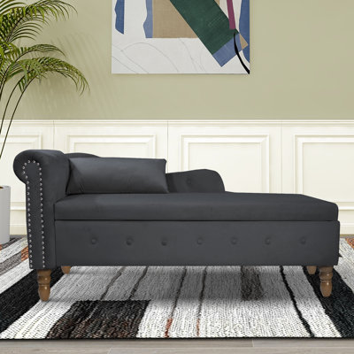 Gloryvee Upholstered Chaise Lounge by House of Hampton