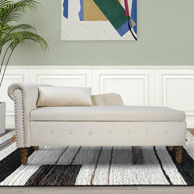 Gloryvee Upholstered Chaise Lounge by House of Hampton