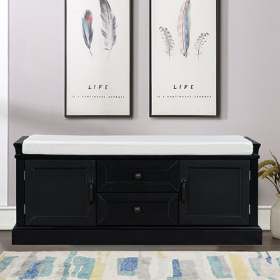 Ardilia Classic Storage Bench - 2 Drawers and 2 Cabinet by Wildon Home