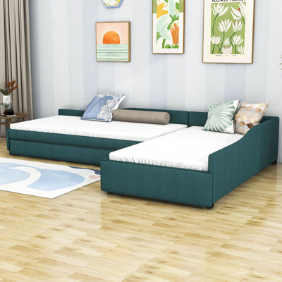 Dorreen Twin and Twin Size One Drawer Daybed with Twin Size Trundle by Hokku Designs