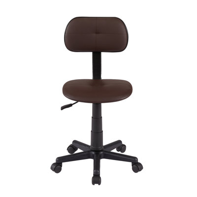 Cristene Armless Office Chair 360° Swivel Low-Back Chair by Latitude Run