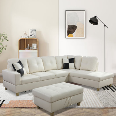 Jamele 3 - Piece Leather Living Room Set