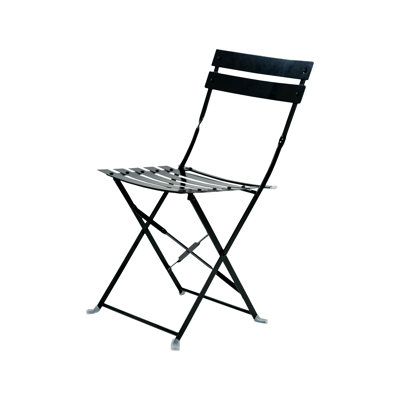 Jadeth Metal Folding Outdoor Dining Side Chair by Latitude Run