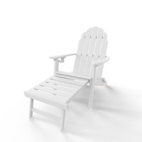 Adewumi Premium Foldable Ergonomic Design Adirondack Chair with Ottoman by Highland Dunes