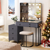 Makeup Vanity with 3 Lighting Colors by Latitude Run