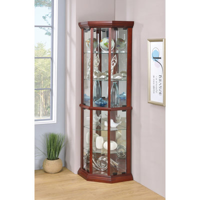 Boltin 4-Door Dining Cabinet in Medium Brown by Alcott Hill