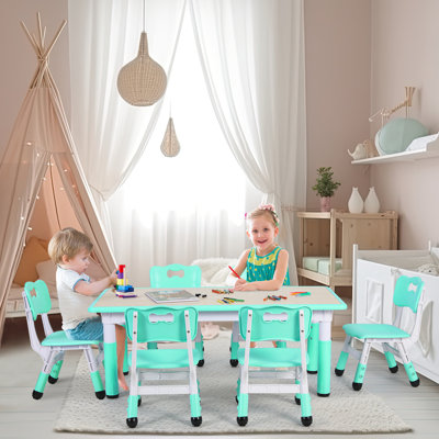 Aarianna Rectangular Preschool Play / Activity Table by Isabelle & Max