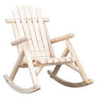 Outdoor Aboubaker Rocking Solid Wood Chair by Highland Dunes