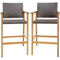 Mahipal 29" Patio Bar Stool by Ebern Designs