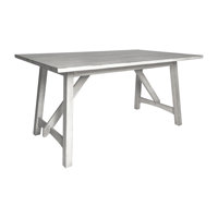 Farmhouse Style Solid Wood Commercial Grade Trestle Base Dining Table by Gracie Oaks