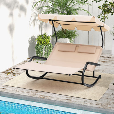 Subinka Metal Outdoor Rocking Chair by Red Barrel Studio