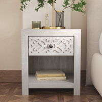 Lukas 1-Drawer Nightstand by Langley Street