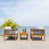 Izzah 4 Piece Sofa Seating Group with Cushions