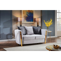 Nahri loveseat Beige by Everly Quinn