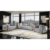 Arron 3 - Piece Velvet Living Room Set