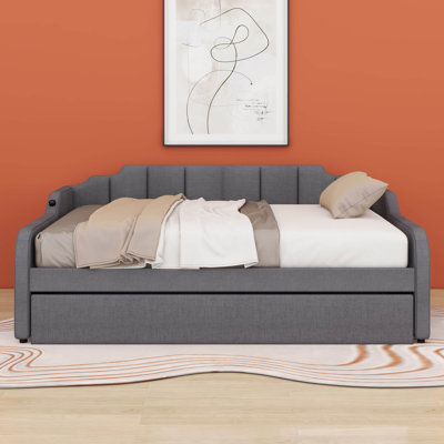Zaiyden Full Size Upholstery Daybed with Trundle by Red Barrel Studio