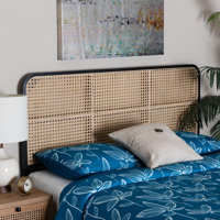 Gastelum Bayur Solid Wood and Natural Bamboo Headboard