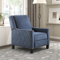 Littzy 30" Wide Track Arm Fabric Upholstered Push Back Recliner