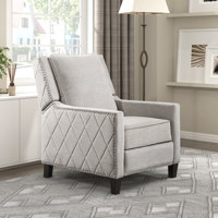 Littzy 30" Wide Track Arm Fabric Upholstered Push Back Recliner by Latitude Run