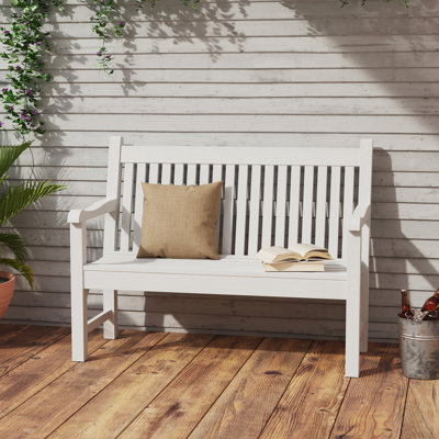 Zorria Outdoor Bench Garden Bench, 2-Person Poly Lumber Patio Bench, All-Weather Outdoor Bench That Never Rot, Memorial Bench, Suit for Garden, Porch by Red Barrel Studio