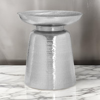 Abdisamad Steel Drum End Table by 17 Stories