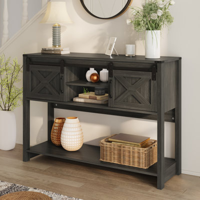 Bragg 46" Wood Console Table by Laurel Foundry Modern Farmhouse