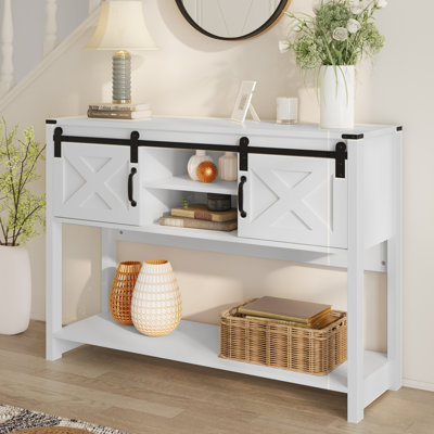 Bragg 46" Wood Console Table by Laurel Foundry Modern Farmhouse