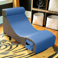 Flexx V-Tex Convertible 3 in 1 Gamer Chair, Table, & Ottoman w/ Adjustable Headrest & Pocket by Trule