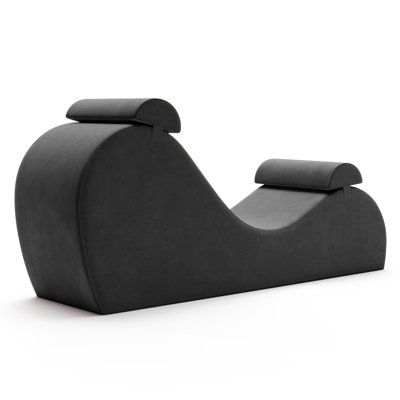 Chakra Yoga Chaise - 2 Adjustable Headrests & Handles with Adjustable Straps, Micro-Velvet/Mic by Ivy Bronx