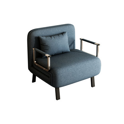 Jerrilynn Fold Bed Chair Accent Chair Leisure Chaise Lounge Couch with Sturdy Steel Frame