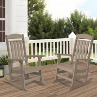 Oxing HDPE Outdoor Rocking Chair by Red Barrel Studio