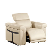 Doniece Top Grain Italian Leather Power Recliner by Orren Ellis